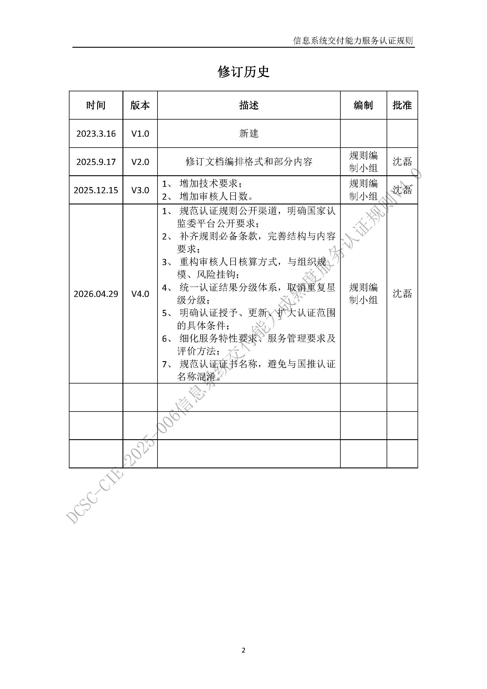 信息系统交付能力服务认证规则V4